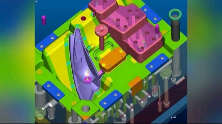塑胶模具动态结构图_塑胶模具结构动画_模具塑胶动画结构图片