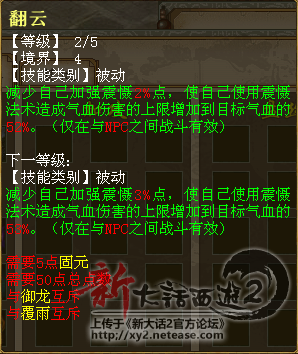 大话天赋点作用_大话西游的天赋点数有什么用_大话2天赋点消耗表